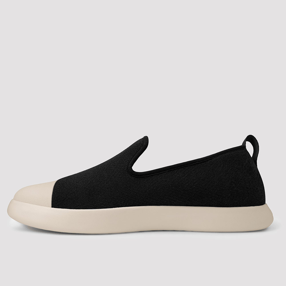 Men's AlpaKnit Slip-On Black & Off White - Juntos