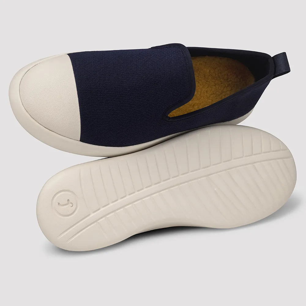 Women's AlpaKnit Slip-On Navy & Off White - Juntos