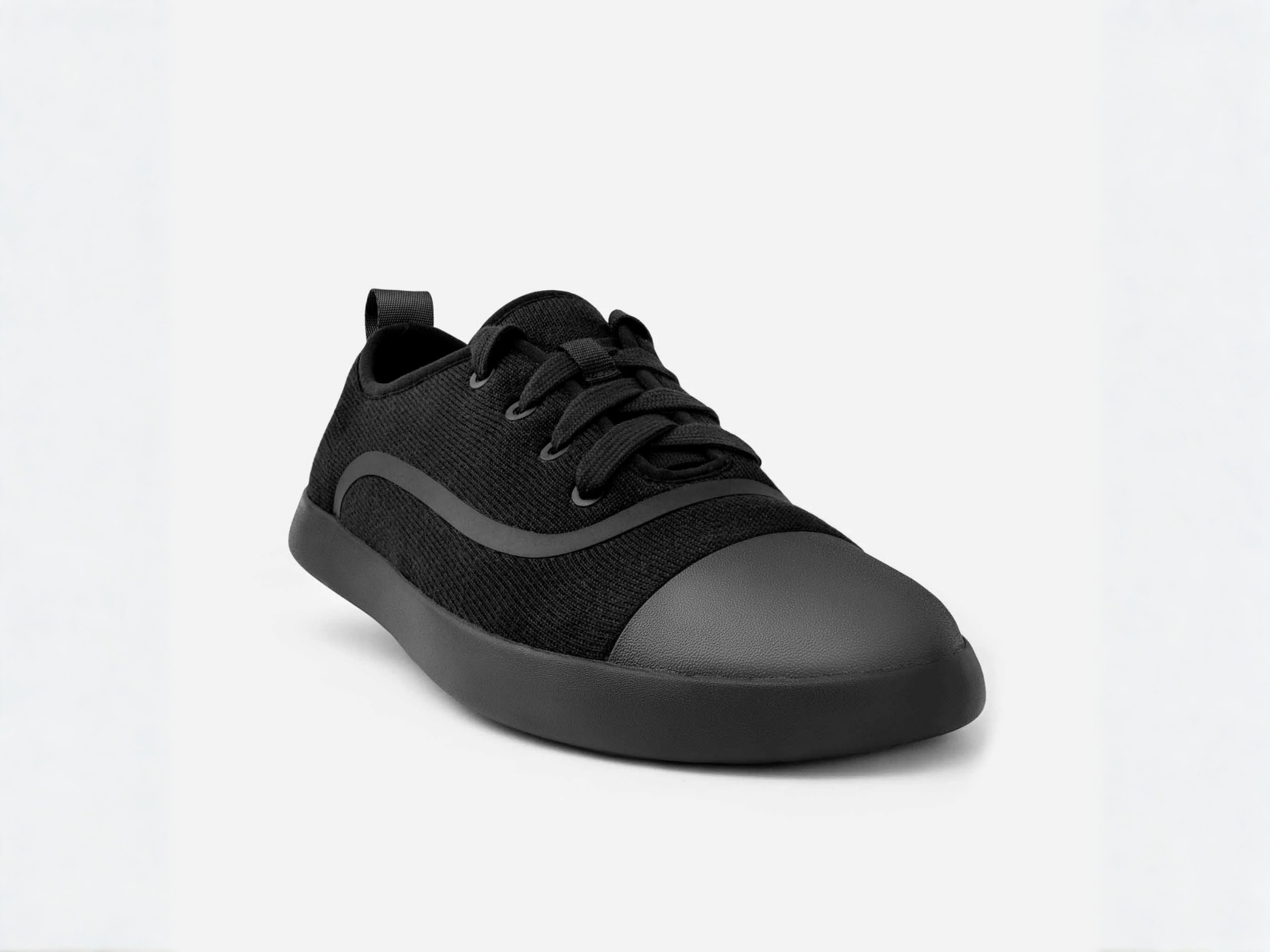 Black AlpaKnit Lace-Up on a white background