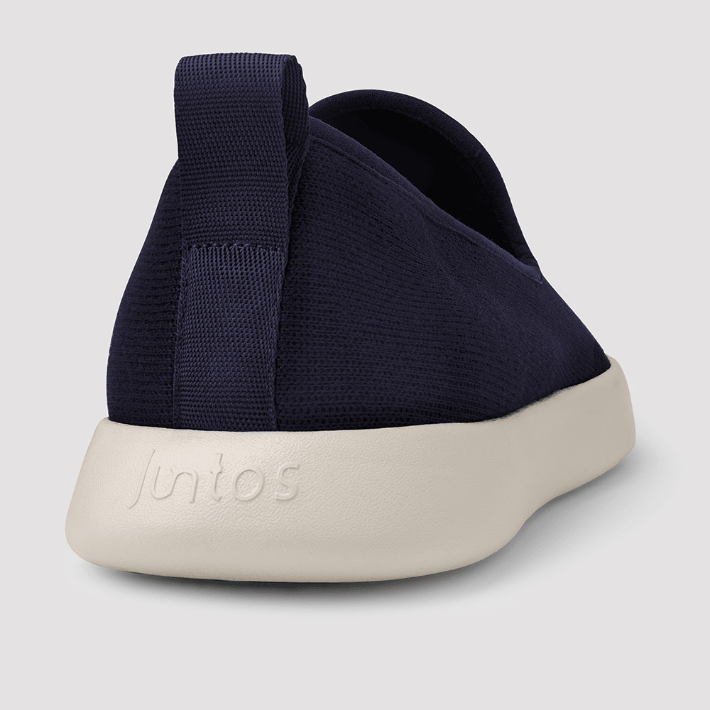 Men's AlpaKnit Slip-On Navy & Off White - Juntos