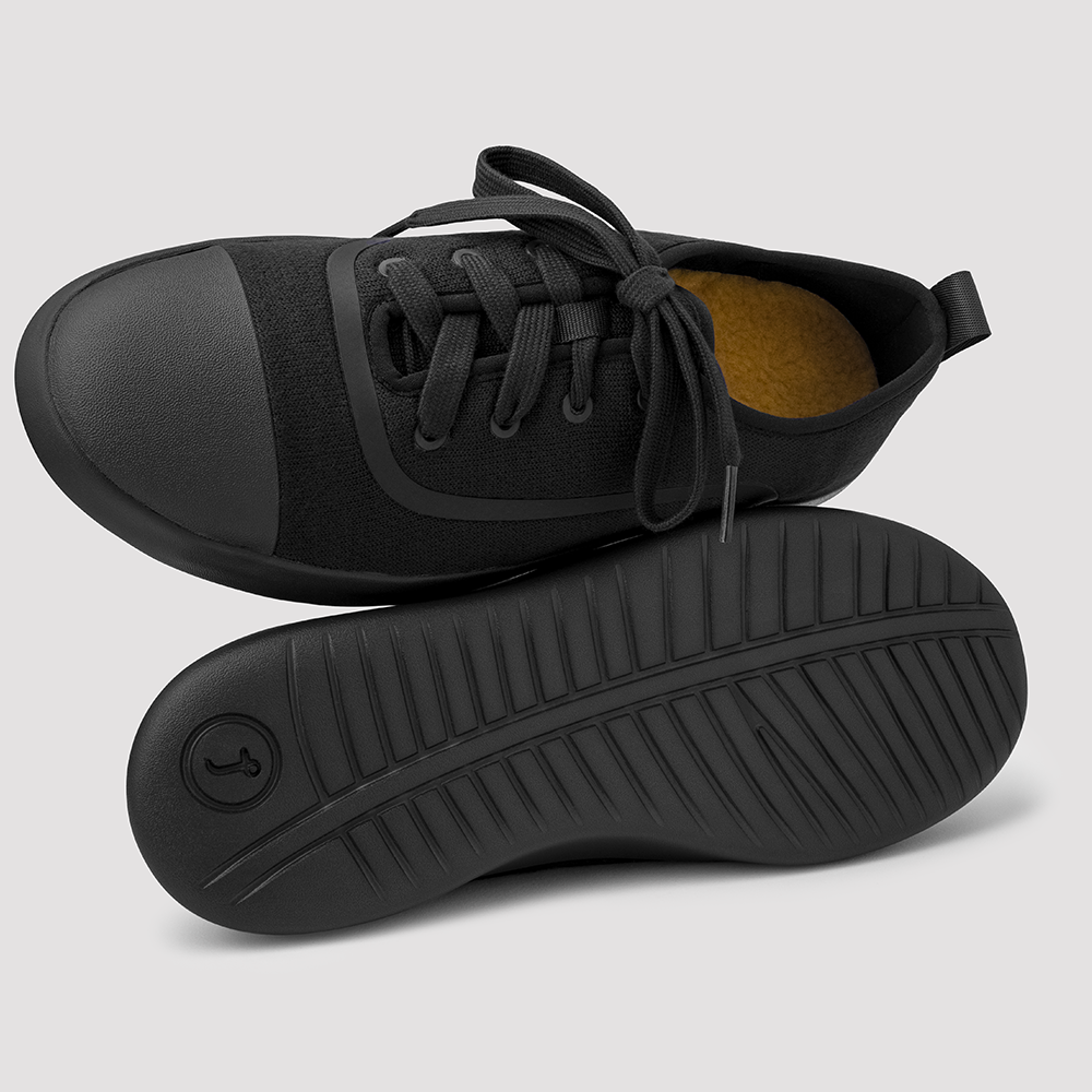 Men's AlpaKnit Lace-Up Black - Juntos