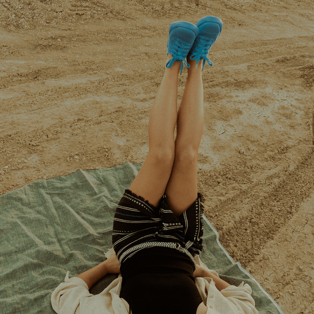 Women's AlpaKnit Lace-Up Electric Blue - Juntos